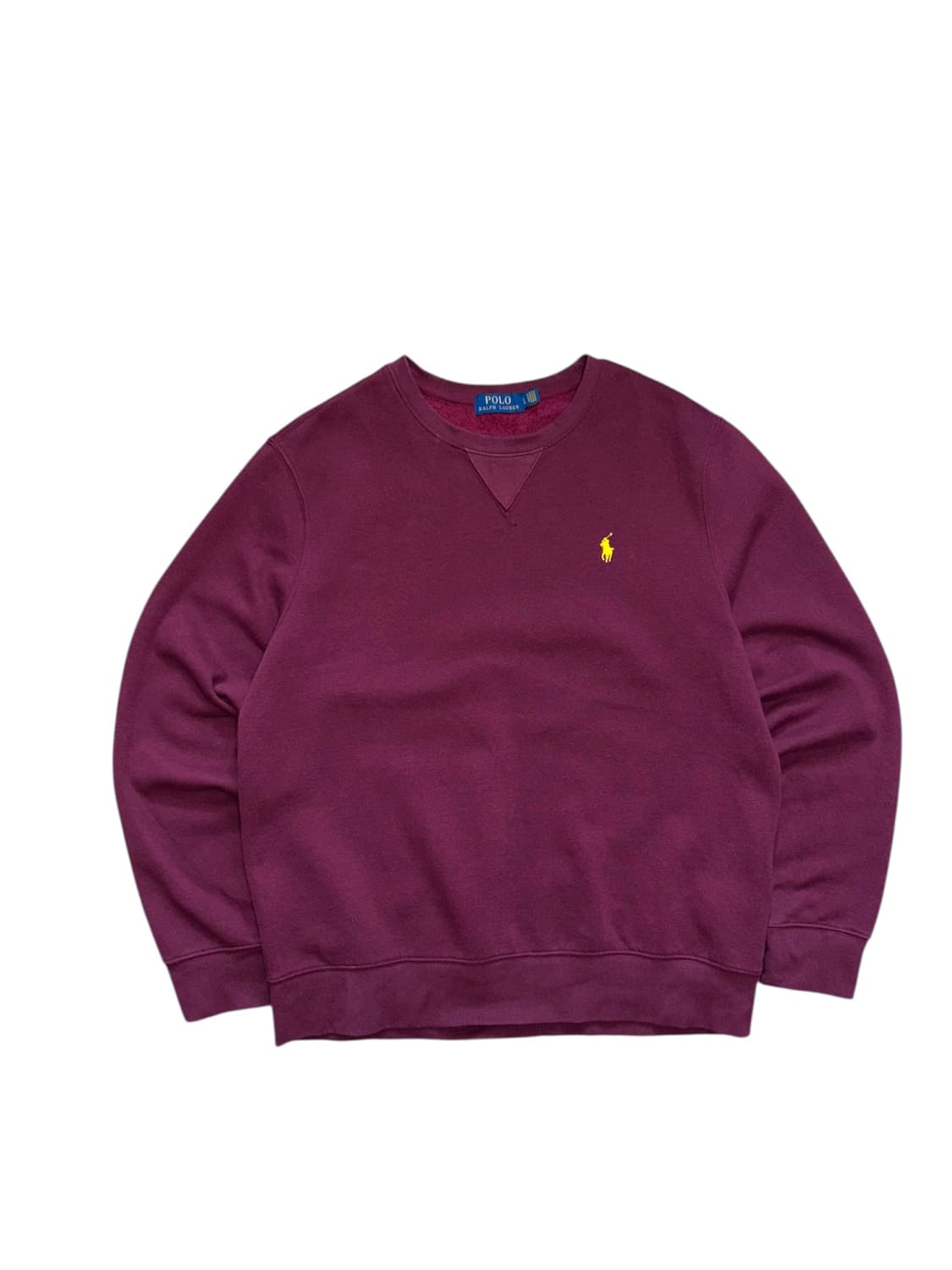 폴로 랄프로렌 버건디 맨투맨 스웻셔츠 상품이미지1
