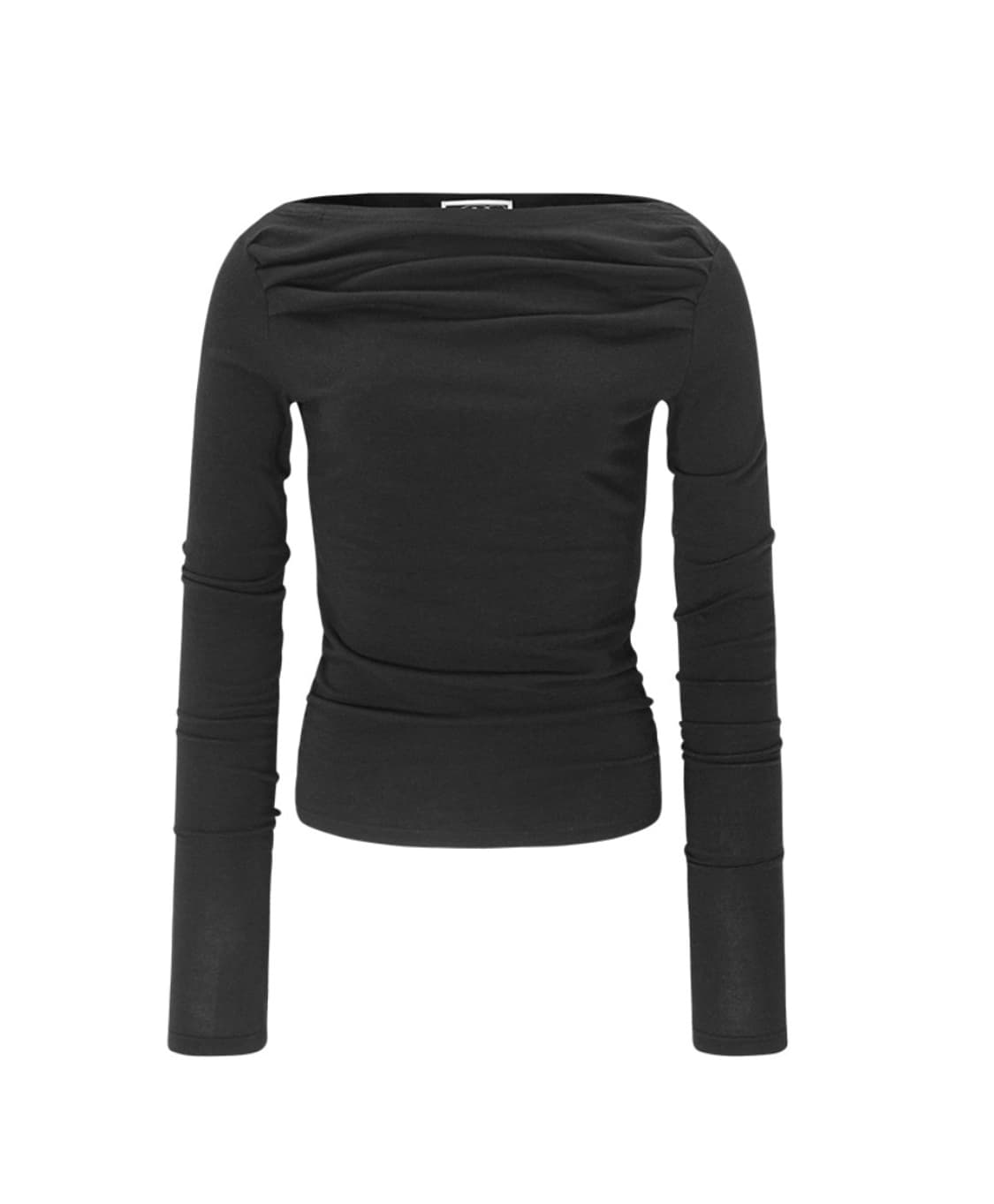 플리즈노팔로우 Lisa Drape Top  Black 상품이미지1