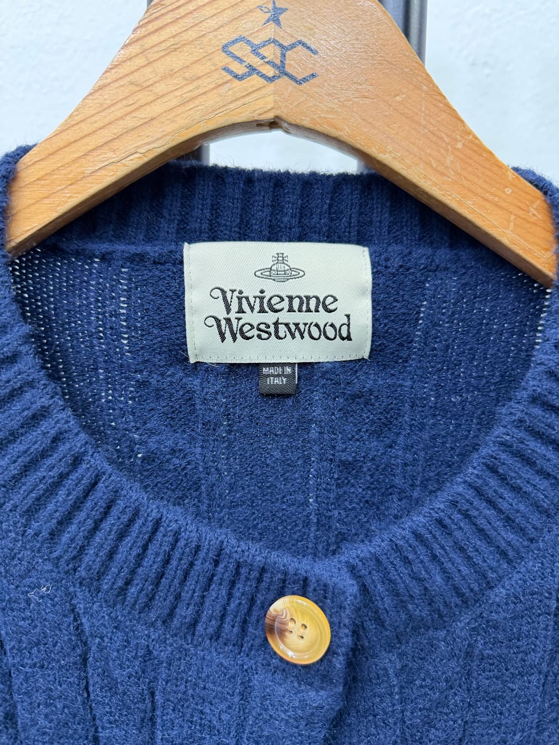 정품) 비비안웨스트우드 여성 케이블 니트 가디건 M 상품이미지6