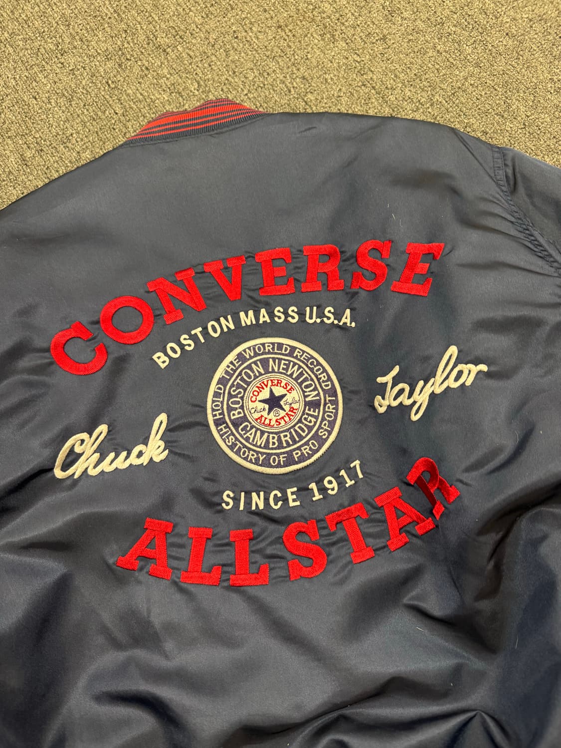 M)컨버스 빈티지 네이비 바시티 봄버 자켓 상품이미지6