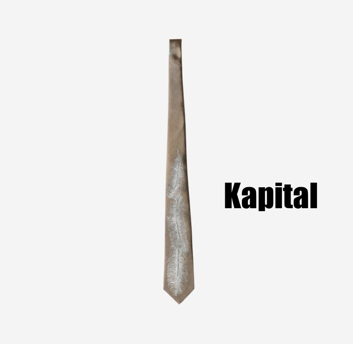 [OS] 캐피탈 실크 페더 타이 베이지 상품이미지1