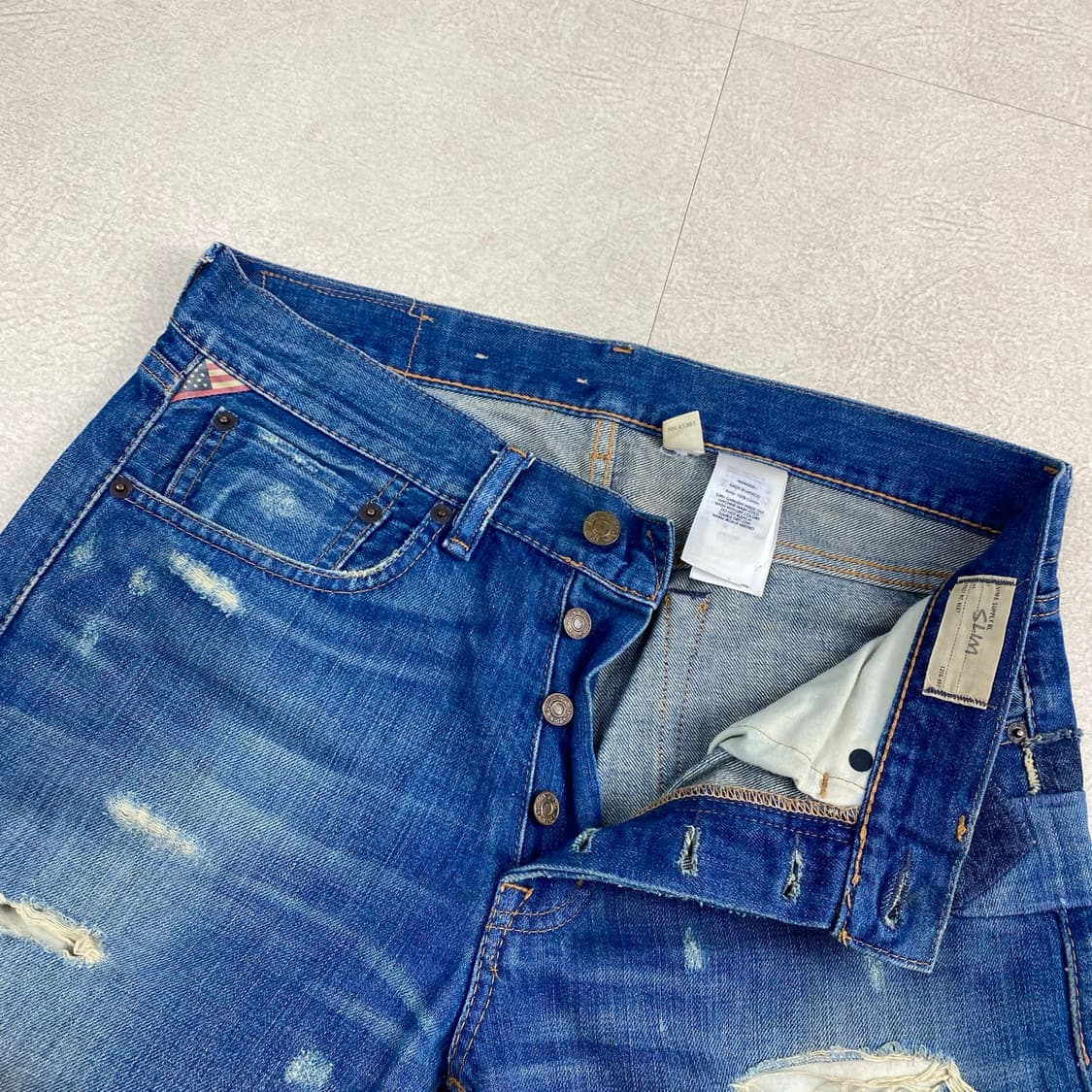 폴로 데님앤서플라이 패치워크 데님 진 (30) 상품이미지9