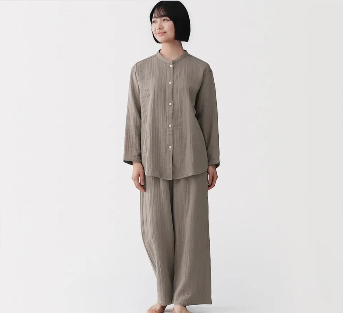 <새상품>무인양품 가제 긴소매 파자마 잠옷 상품이미지4