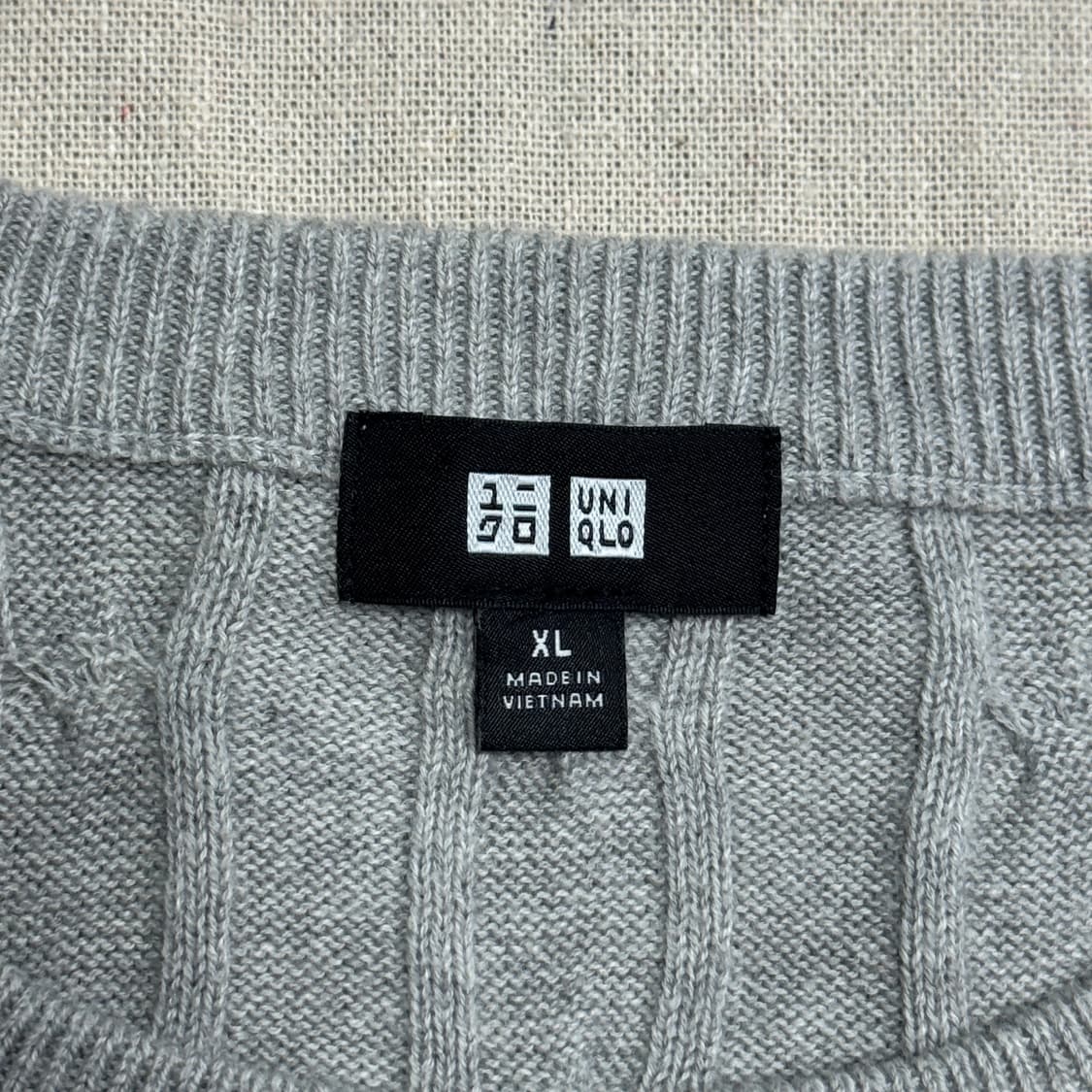 유니클로 캐시미어 케이블니트 XL 상품이미지4