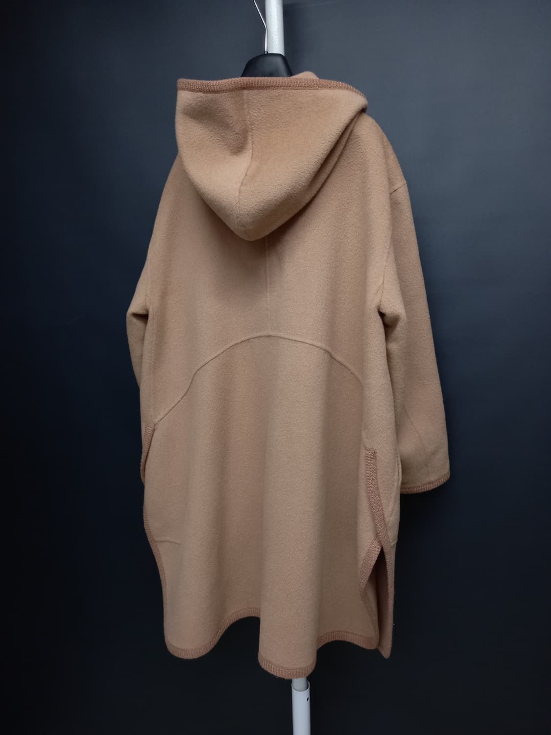 SJSJ 핸드메이드 캐시미어블랜 후드 롱 코트 44-77 상품이미지7