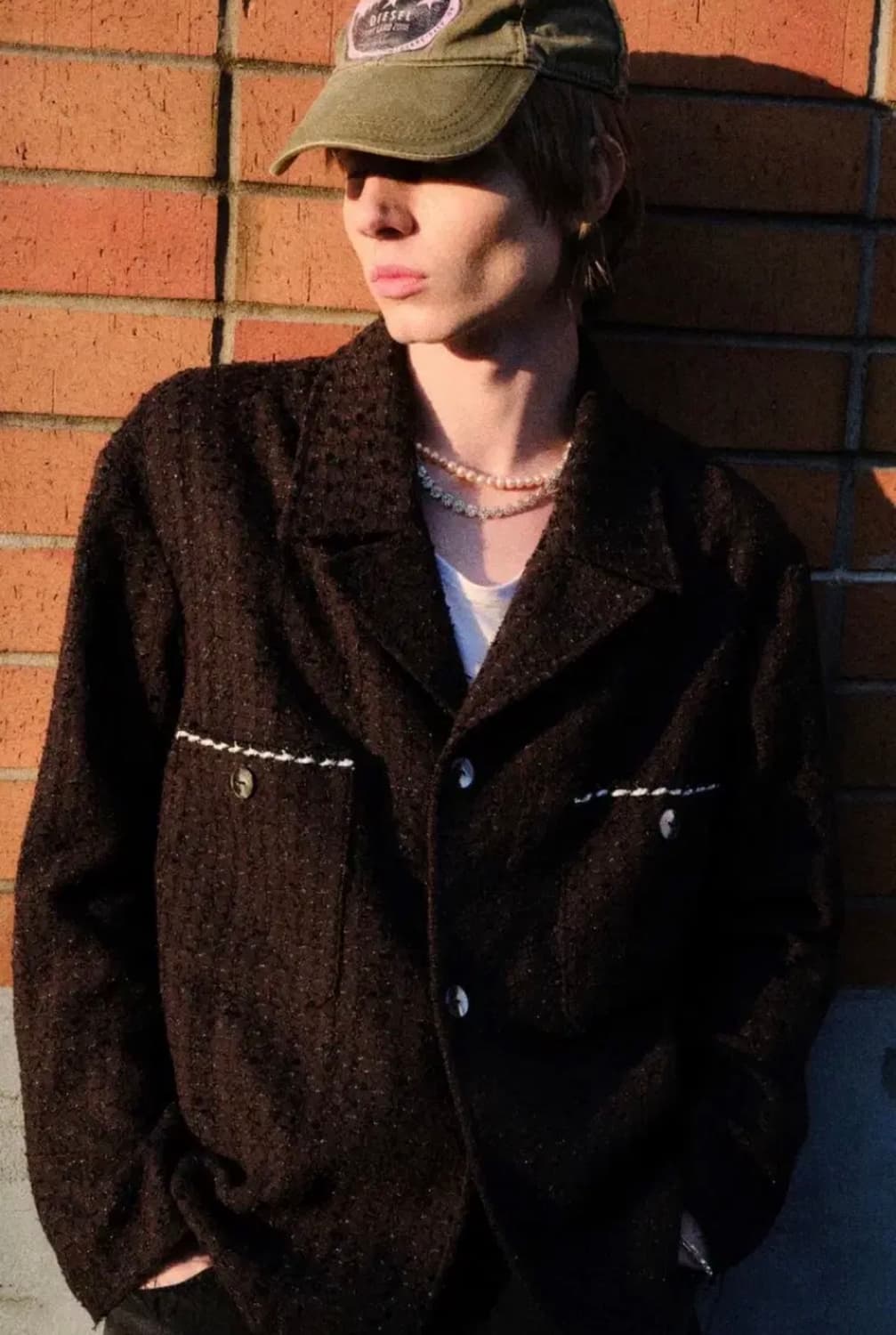 [구매] 크러쉬어게인 Pyjama tweed jacket / M 상품이미지1