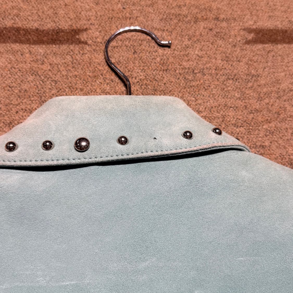 이태리 조르지오 브라토 브라토비치 램스킨 스터드 트러커 자켓 L 양가죽 상품이미지6