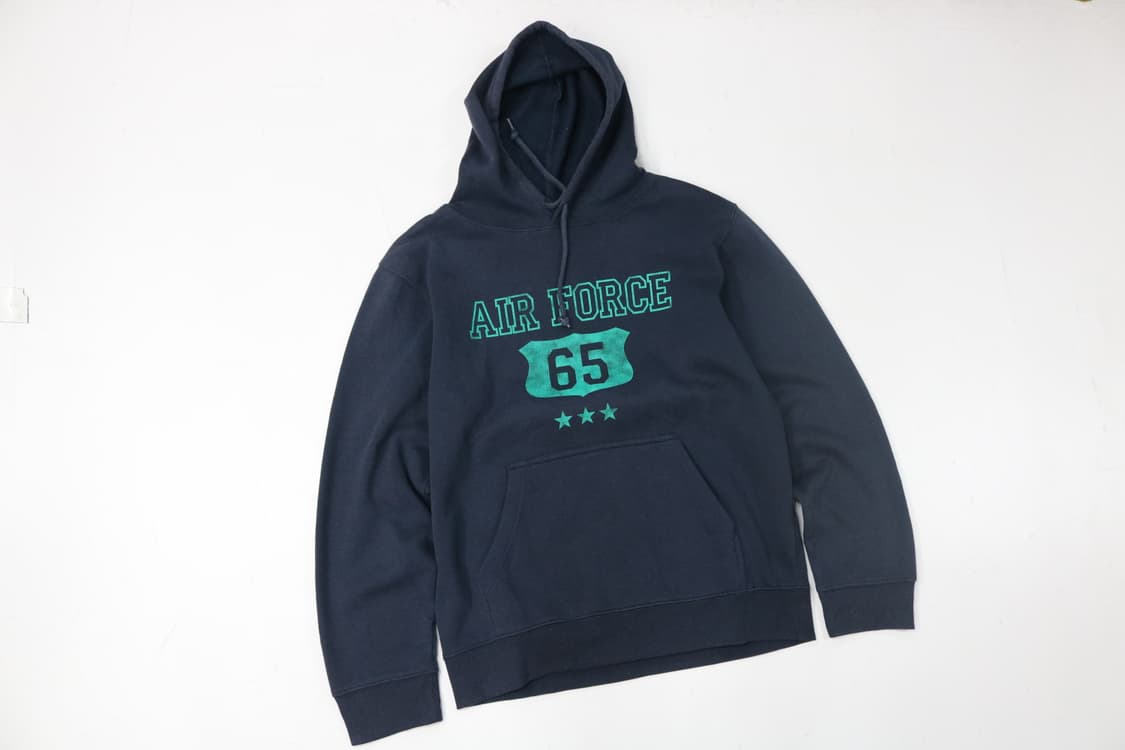 빈티지 에어포스 65 그래픽 네이비 후드 티셔츠 (LL) 상품이미지2