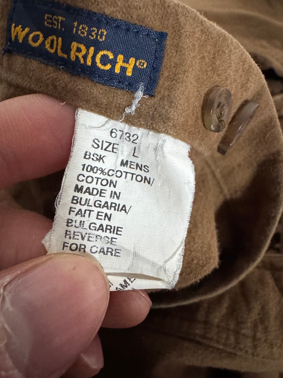 울리치 y2k 웨스턴 브라운 코튼 셔츠 L~XL 상품이미지4