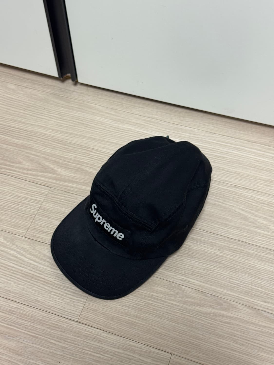 슈프림 워시드 치노 트윌 캠프캡 블랙 상품이미지1