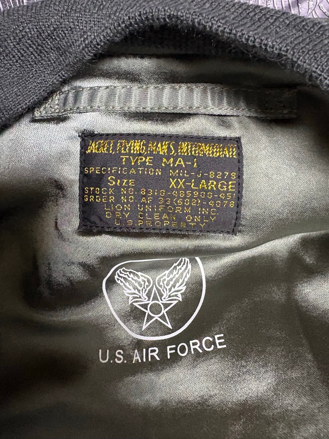 리얼 시몬스 Ma-1 상품이미지3