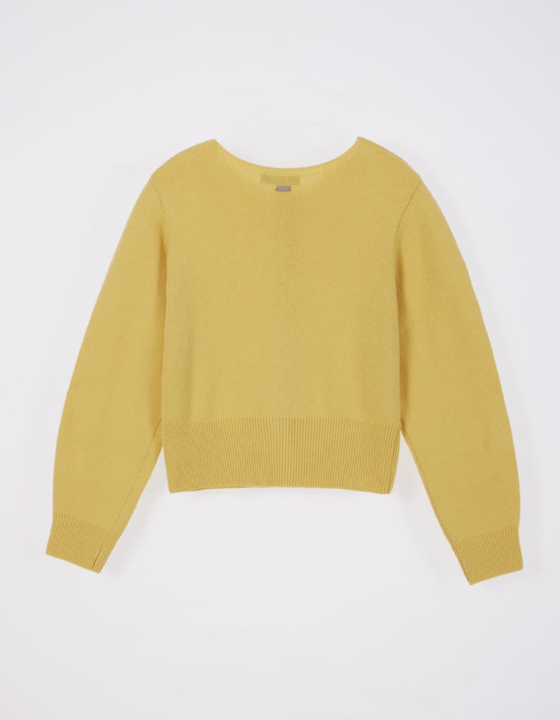 헤인트 보트넥 옐로우 가디건 상품이미지3