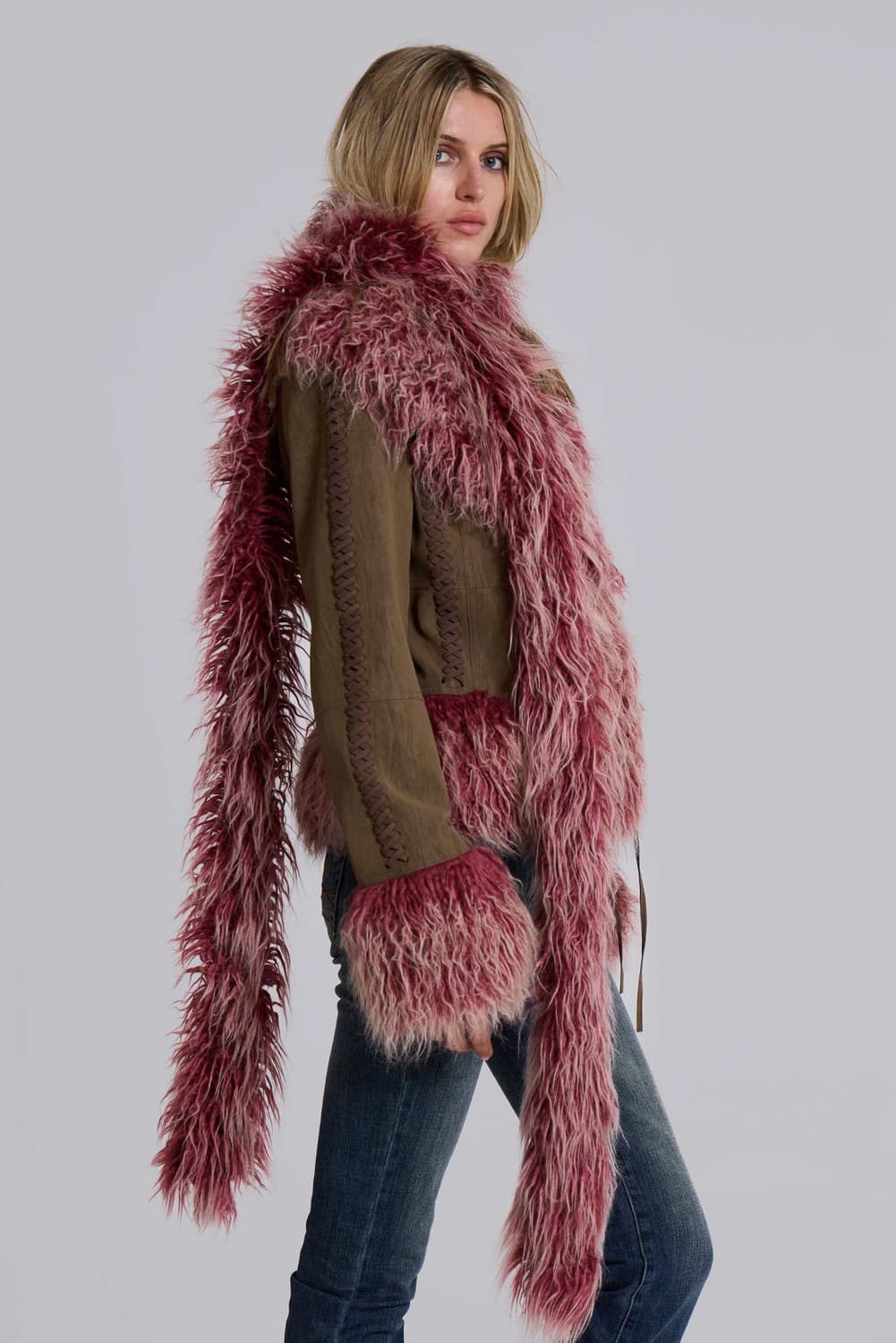 Jaded London 퍼 스카프 상품이미지2