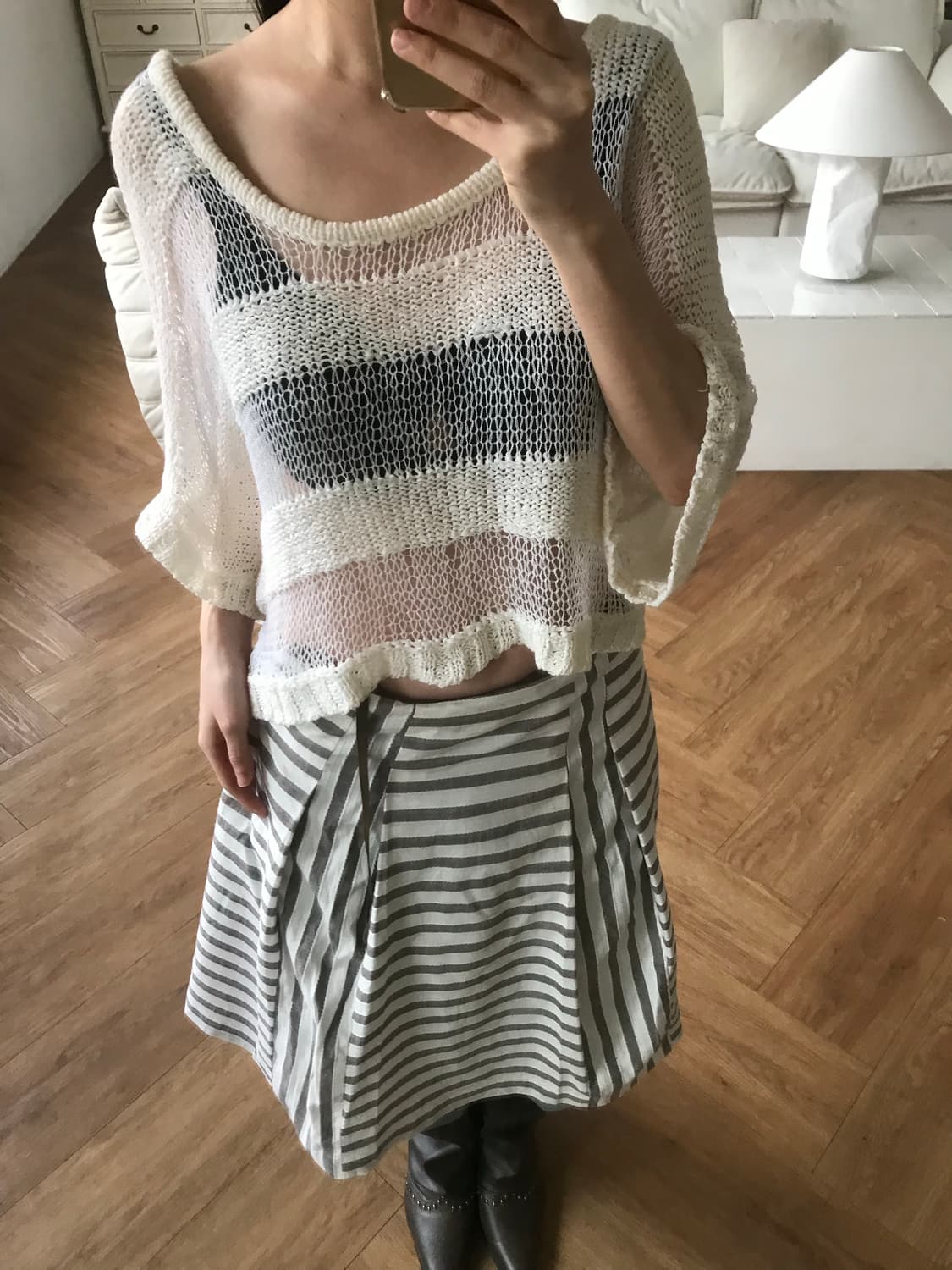 vintage ivory net knit 상품이미지6