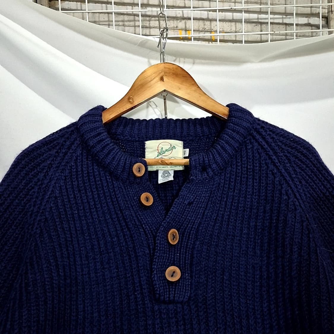 Islander 아이슬랜더 헨리넥 헤비 울 니트 상품이미지2