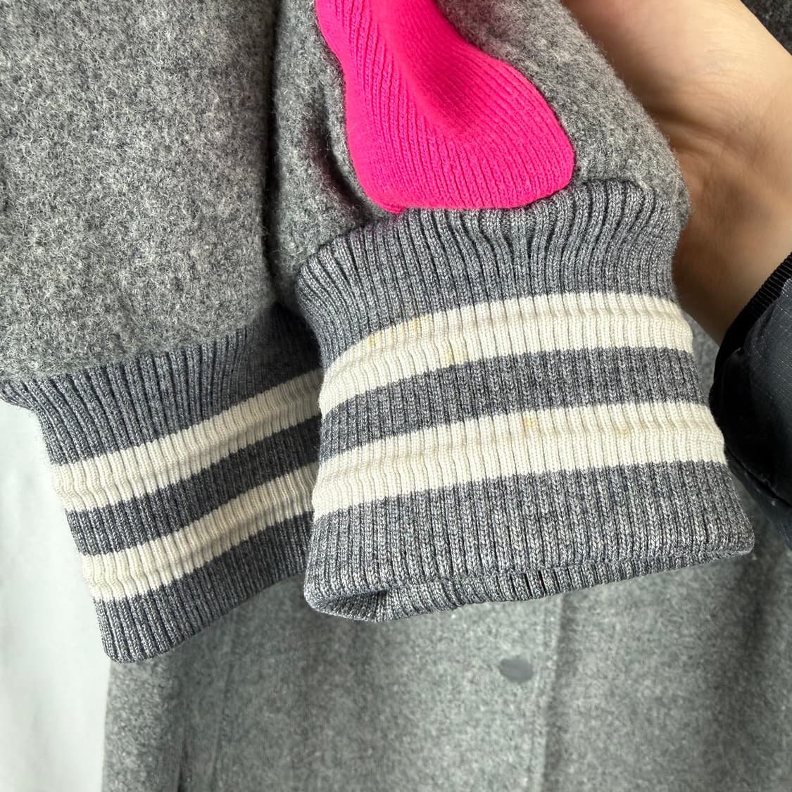 (무료배송)XS) MLB 뉴욕양키스 오버핏 울 바시티 코트 자켓 상품이미지4