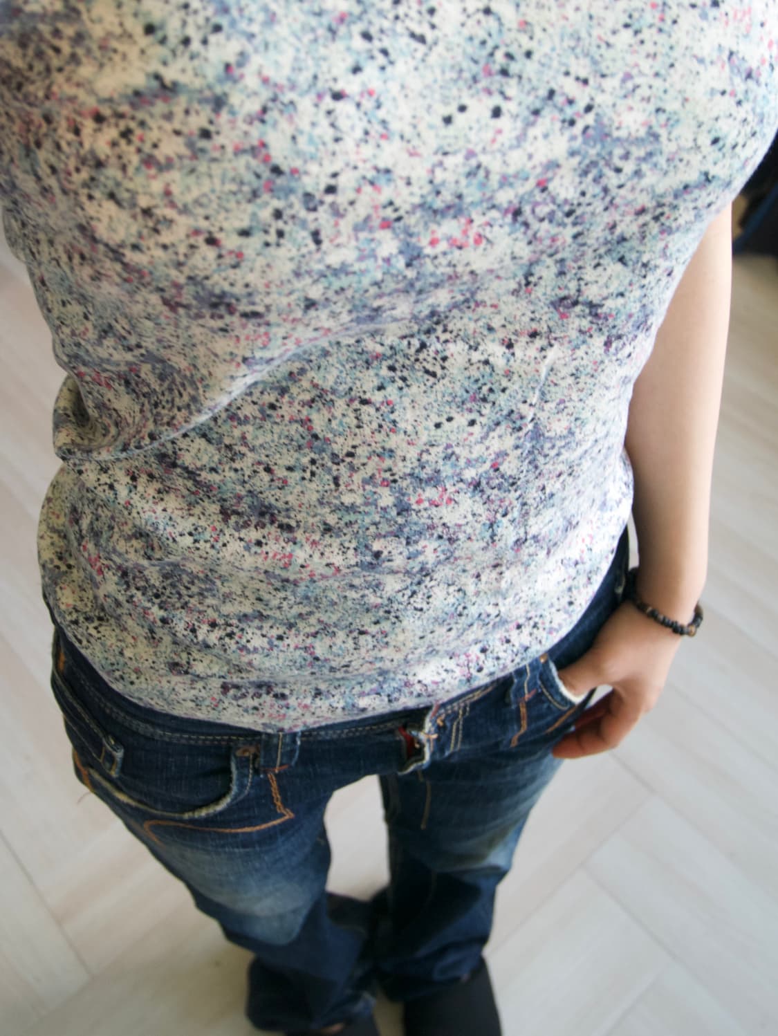 [heliopole] splatter print sleeveless 상품이미지7