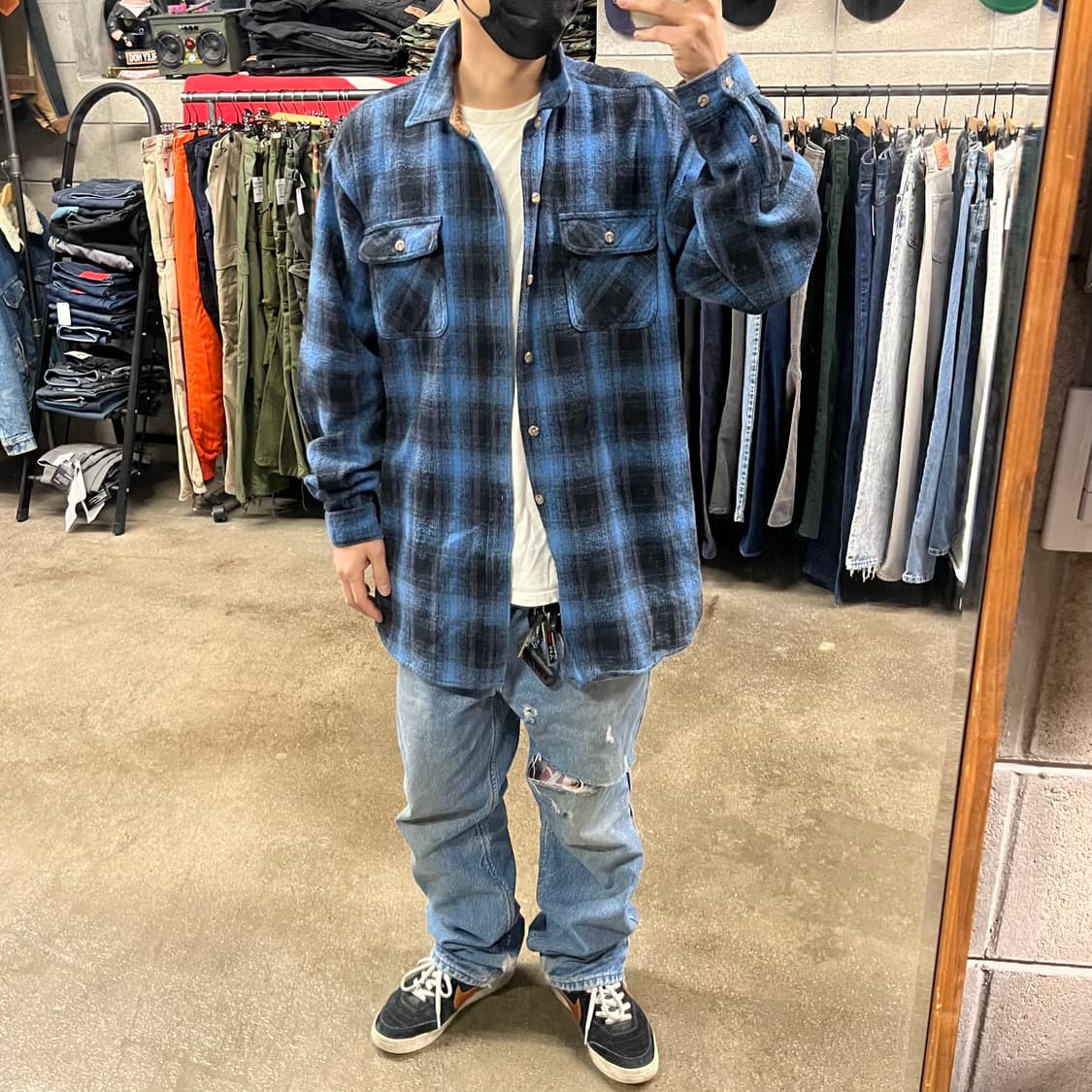 빈티지 헤비 플란넬 셔츠 (110) 상품이미지3