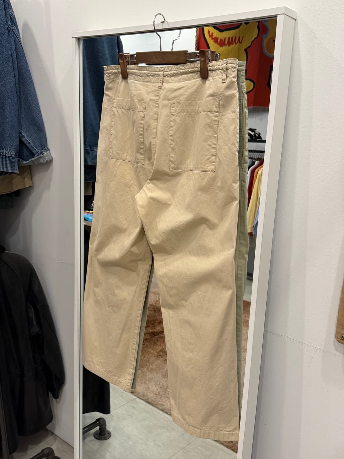 00s Benetton 베네통 스트링 와이드 코튼 팬츠 (Italy) 상품이미지5