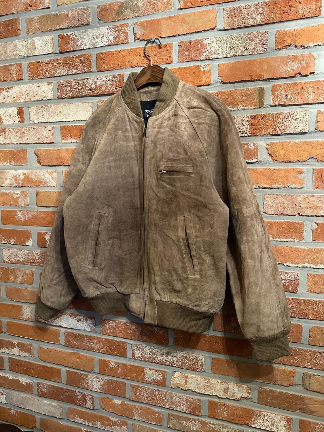 90s 빈티지 폴로 랄프로렌 디트로이트 소가죽 스웨이드 자켓 상품이미지2