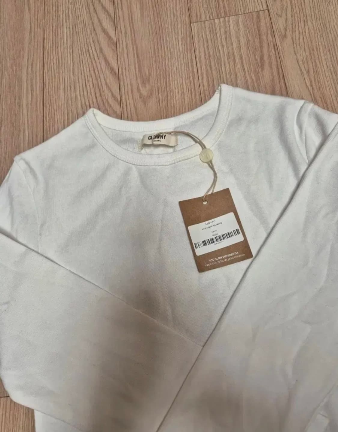 (새상품) 글로니 3/4 G 클래식 티셔츠 화이트/블랙 상품이미지3