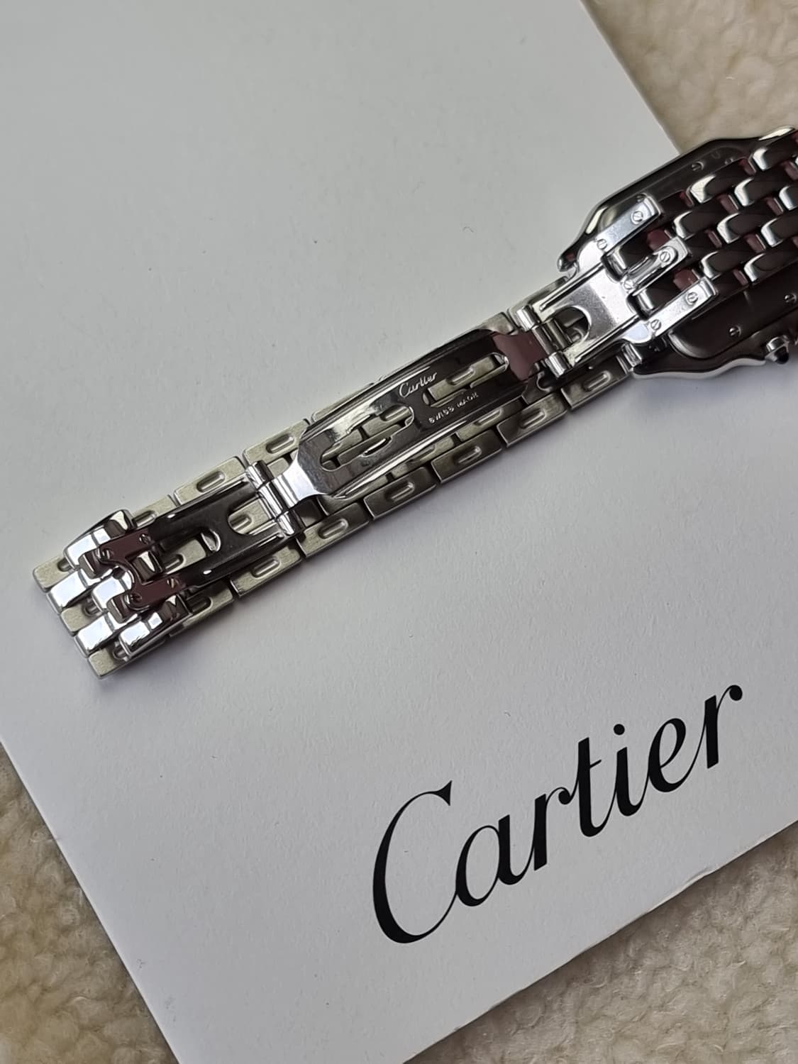 까르띠에 팬더 스틸 미디움 M 쿼츠 남녀공용 시계 04년
 상품이미지5