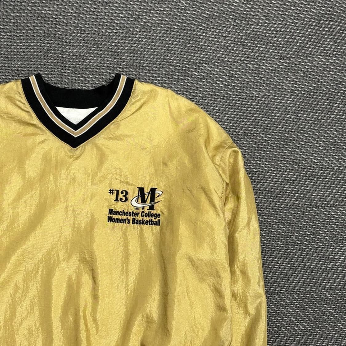 자수 패치 브이넥 풀오버 웜업V0490 상품이미지4