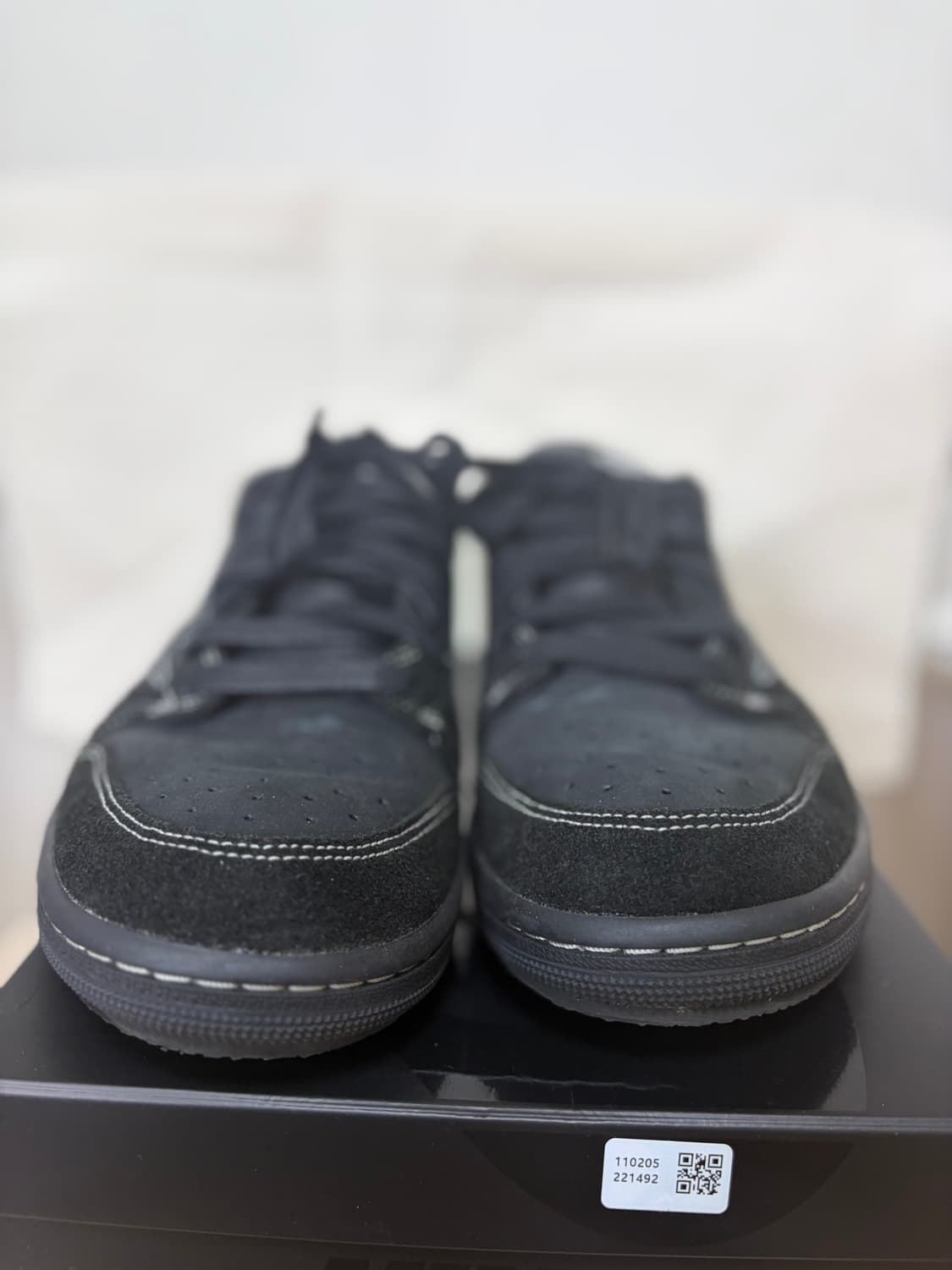 나이키 조던1로우 트래비스 스캇 블랙팬텀 상품이미지1