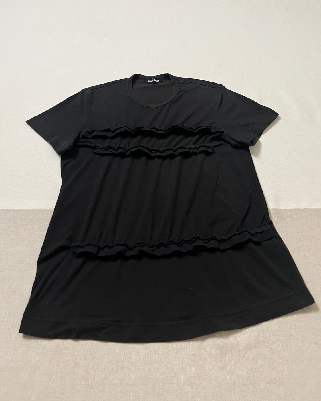 꼼데가르송 프릴 셔링 탑 티셔츠 comme des garcons 상품이미지6