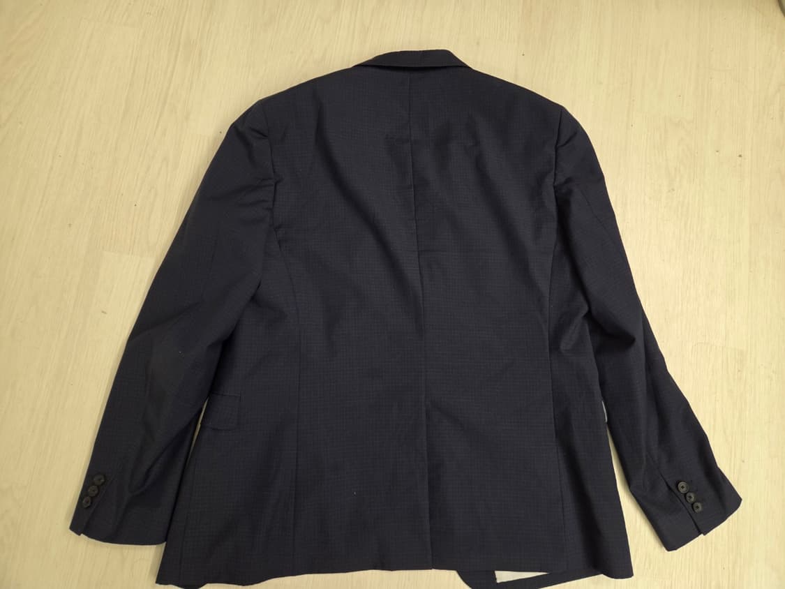 띠어리 슈트 잔체크 네이비 상품이미지6