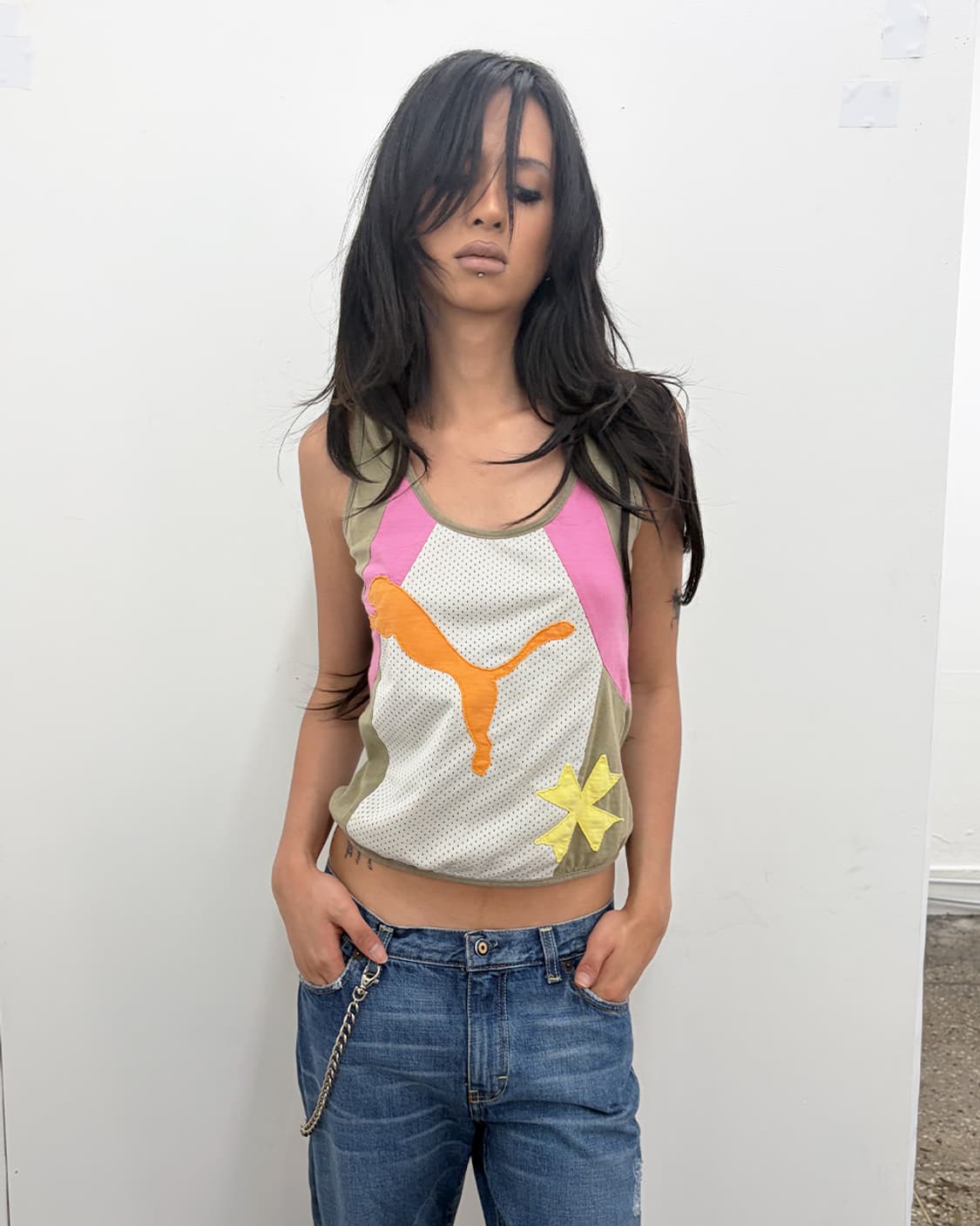 페이크 런던 x 퓨마 메쉬 패널 슬리브리스 상품이미지1