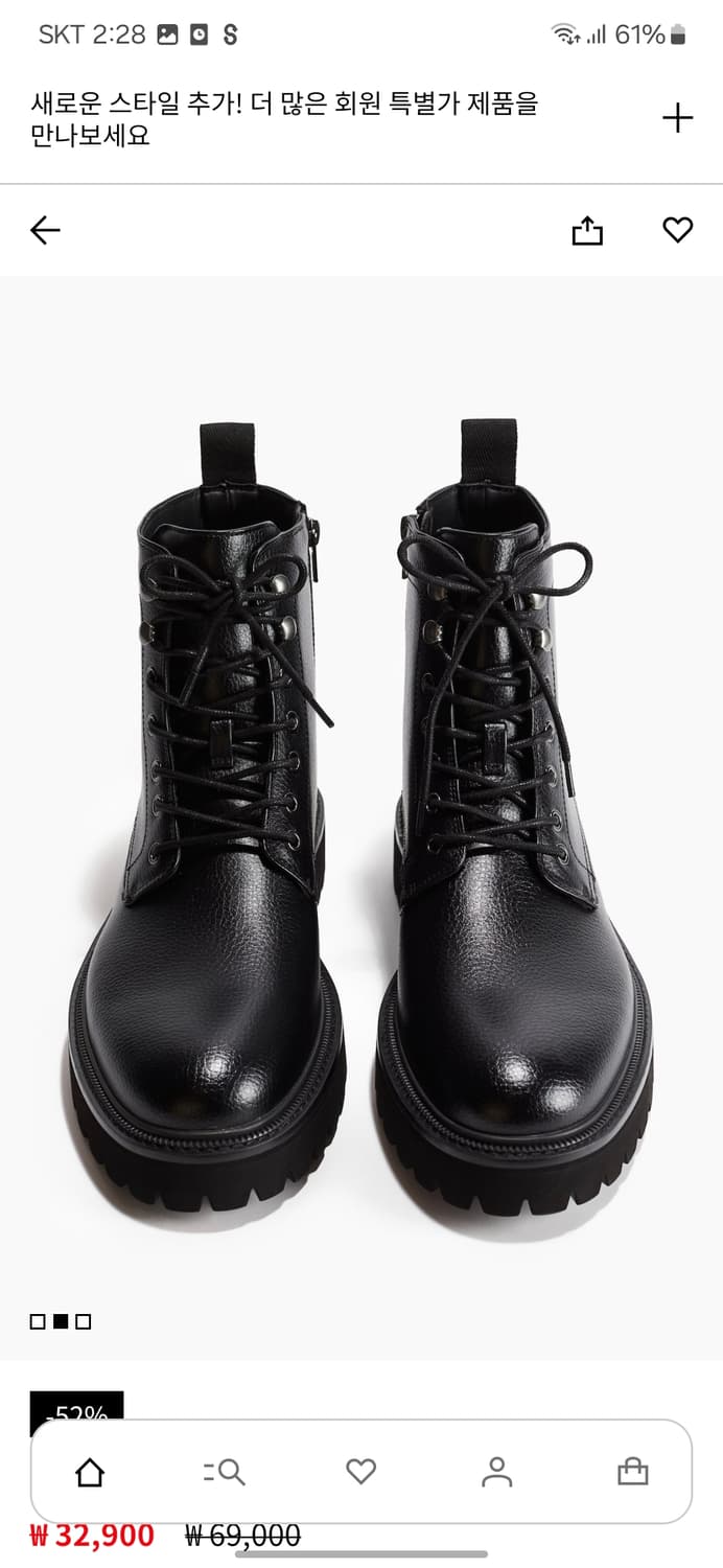 레이스업 부츠 상품이미지1