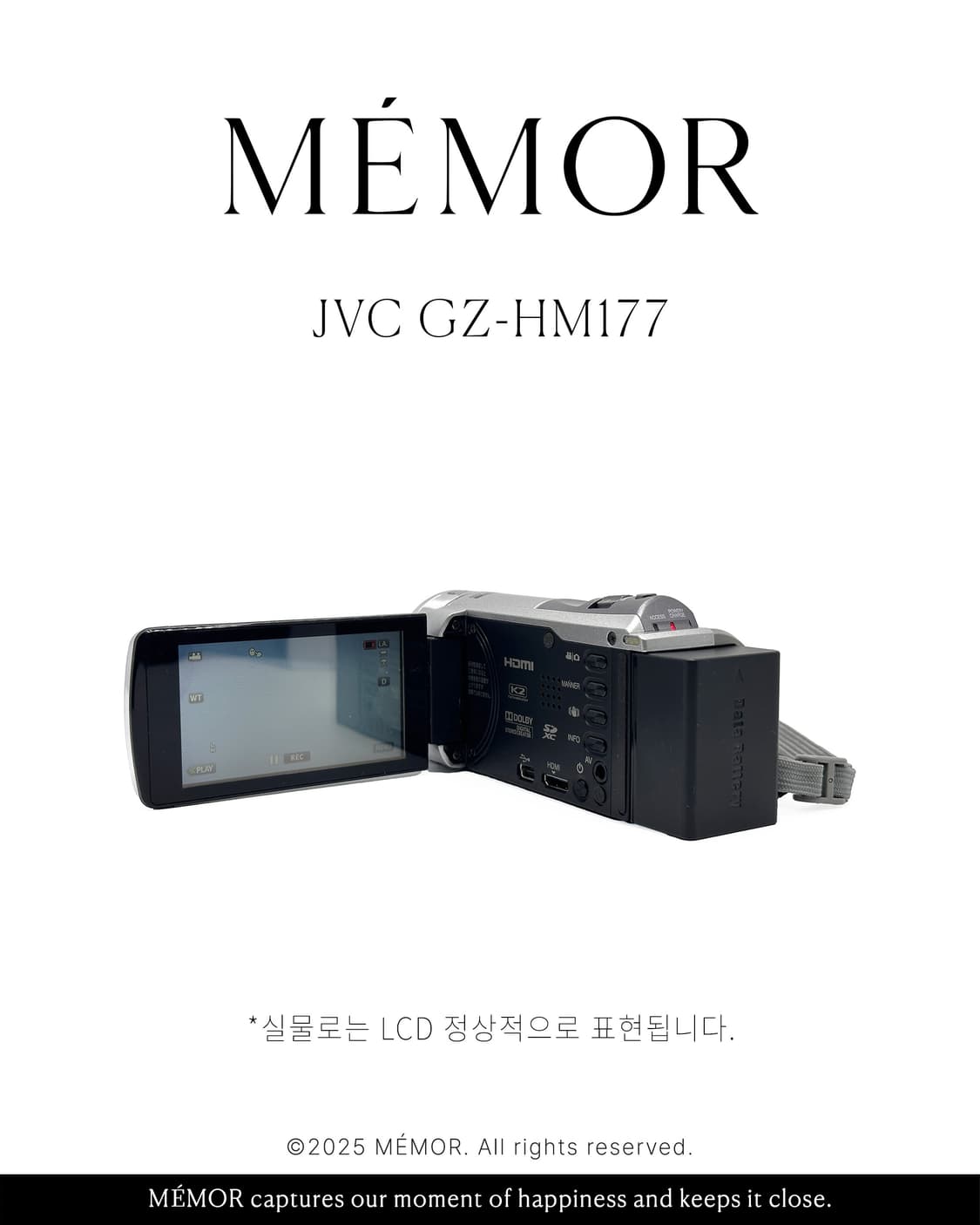 노란기X/애니메이션느낌작례💝JVC GZ-HM177 캠코더 디카 카메라 상품이미지5
