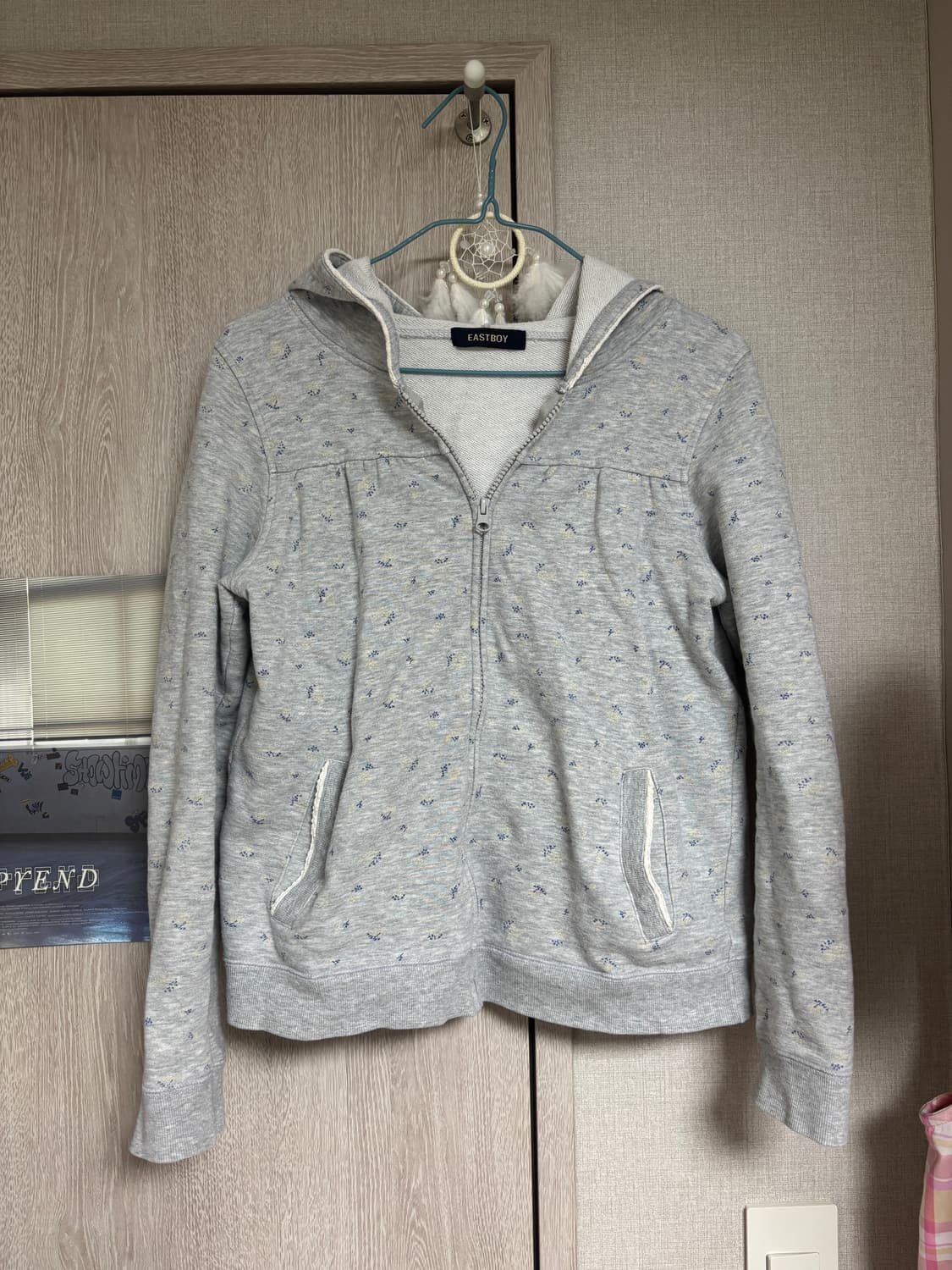EASTBOY 이스트보이 빈티지 모리걸 잔꽃 후드집업 상품이미지1