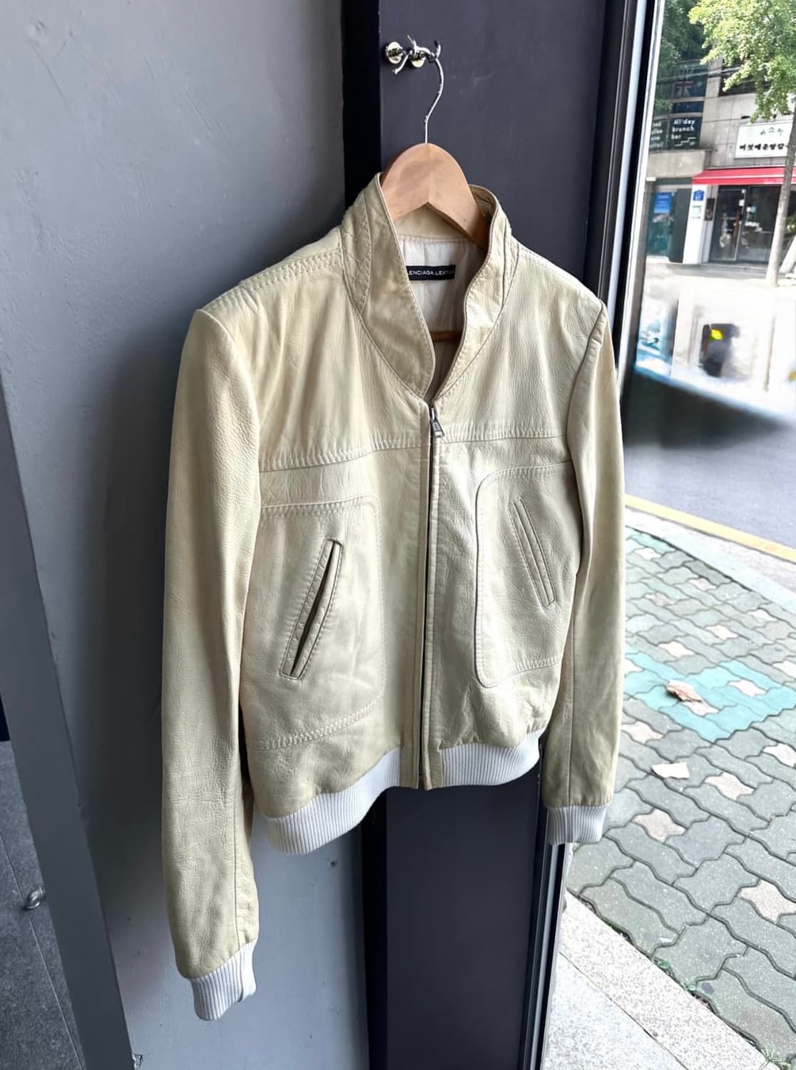 40/ 발렌시아가 Goat Leather 라이더 자켓 상품이미지2