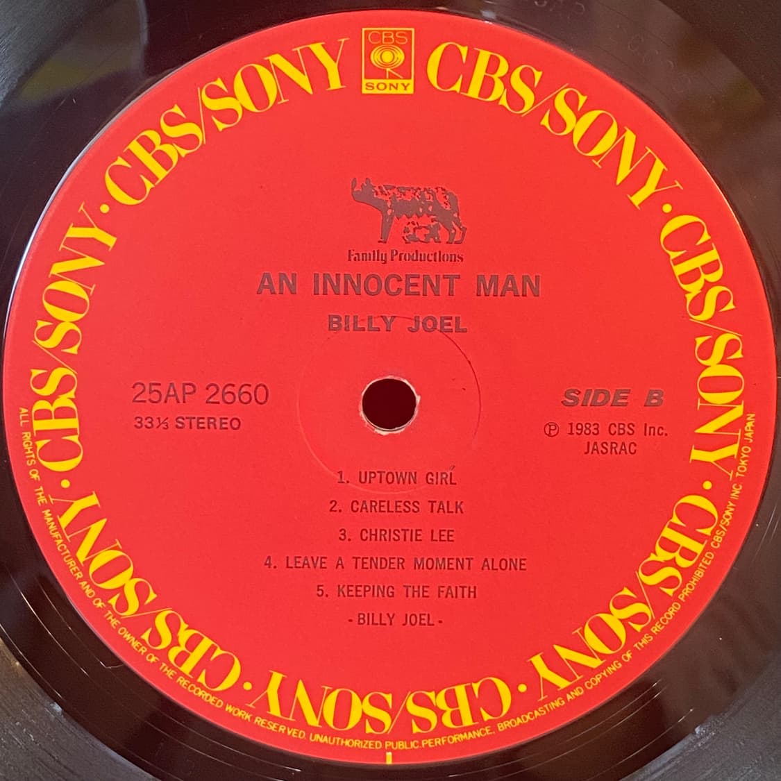 (수입중고LP-팝록) Billy Joel -An Innocent Man 상품이미지5