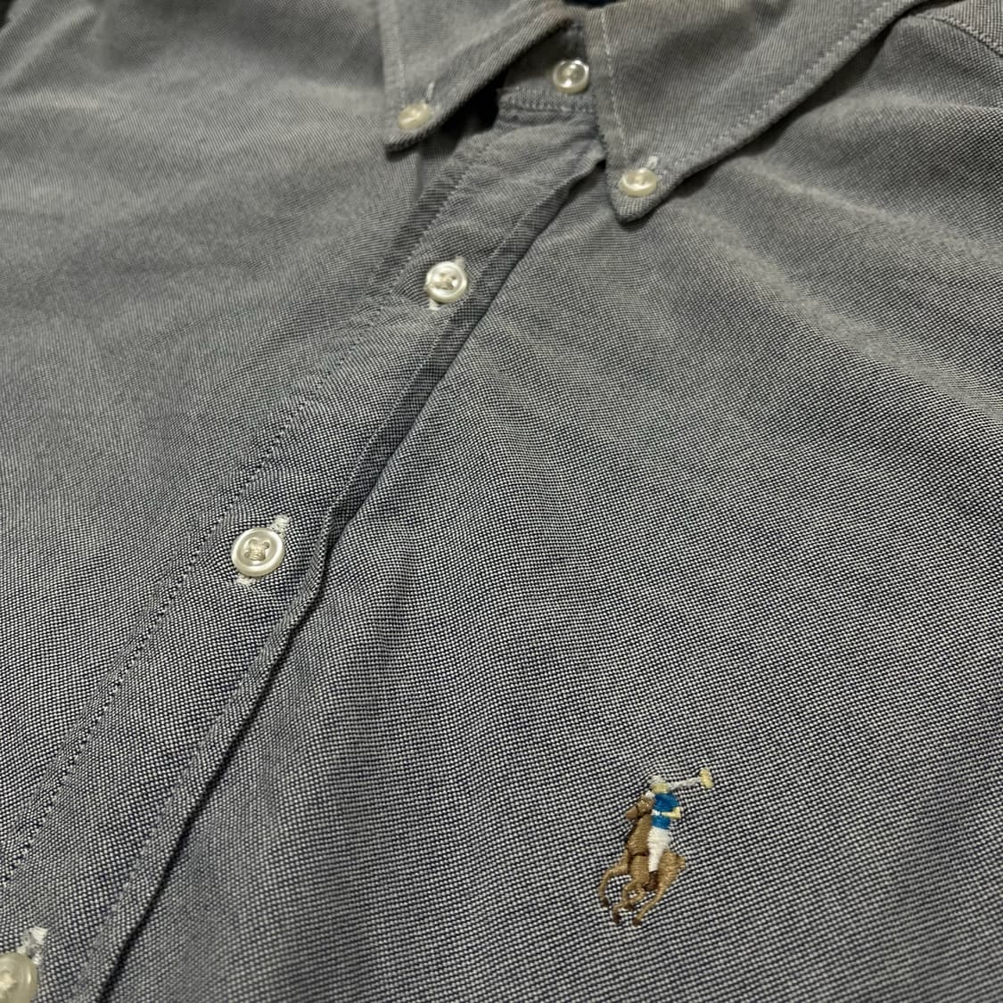 폴로 랄프로렌 야무스 버튼다운 옥스퍼드 긴팔셔츠 [스카이블루] L/100 상품이미지5