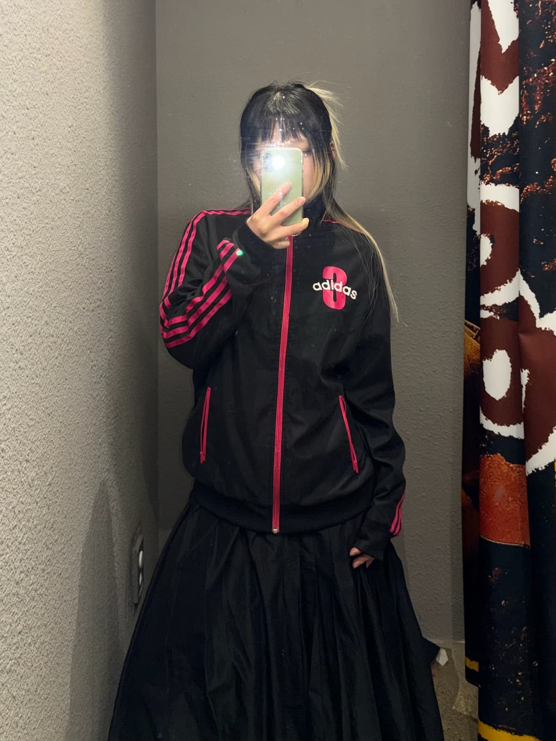 아디다스 나일론 핑크 트랙탑 져지 상품이미지2