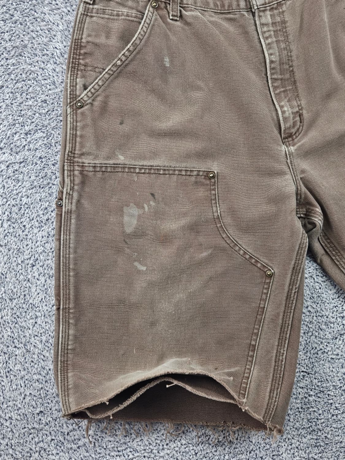 칼하트 덕캔버스 더블니 카펜터 쇼츠 반바지 (36") / 11885 상품이미지5