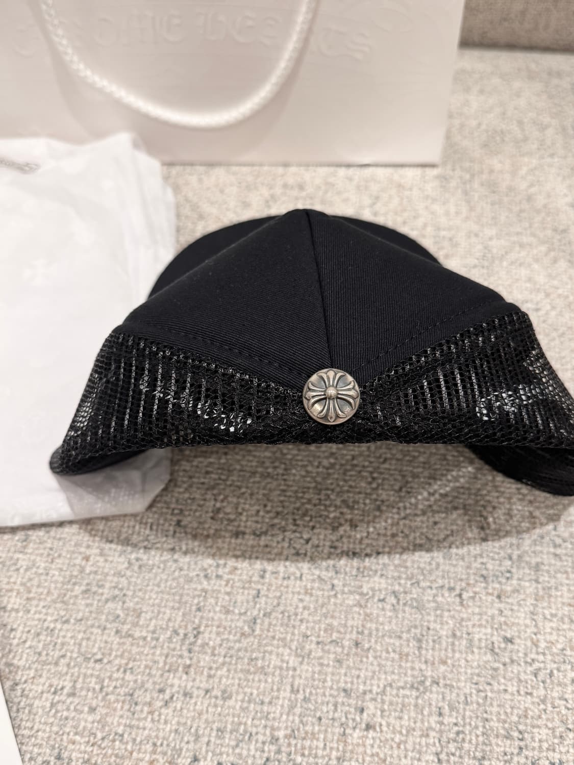 크롬하츠 세메터리 레더 패치 트러커 햇 상품이미지4