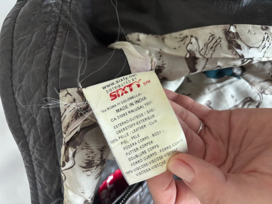 Miss sixty 브라운 리얼 레더 나폴레옹 자켓 상품이미지5