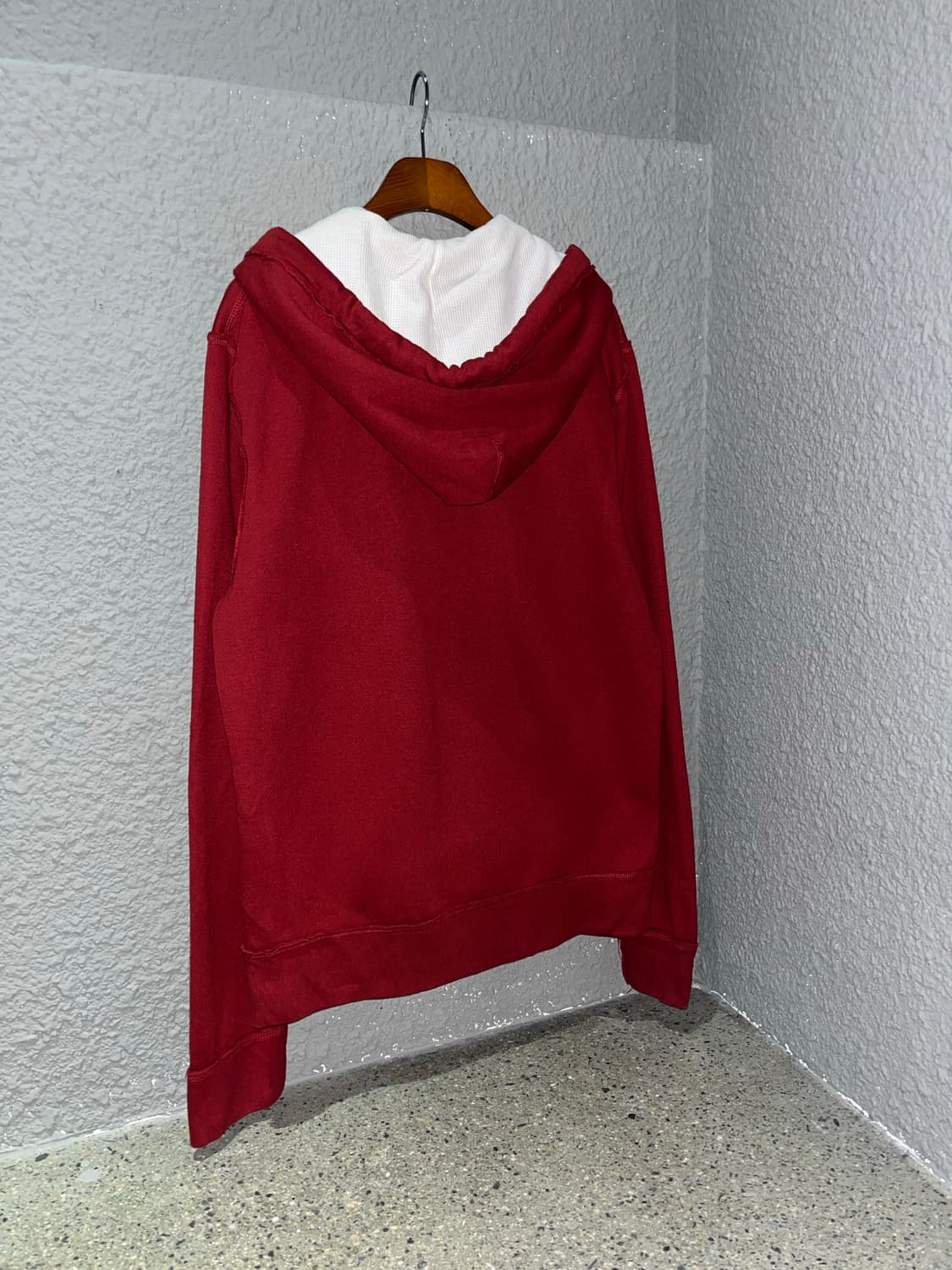 아베크롬비 버건디 후드집업 상품이미지2