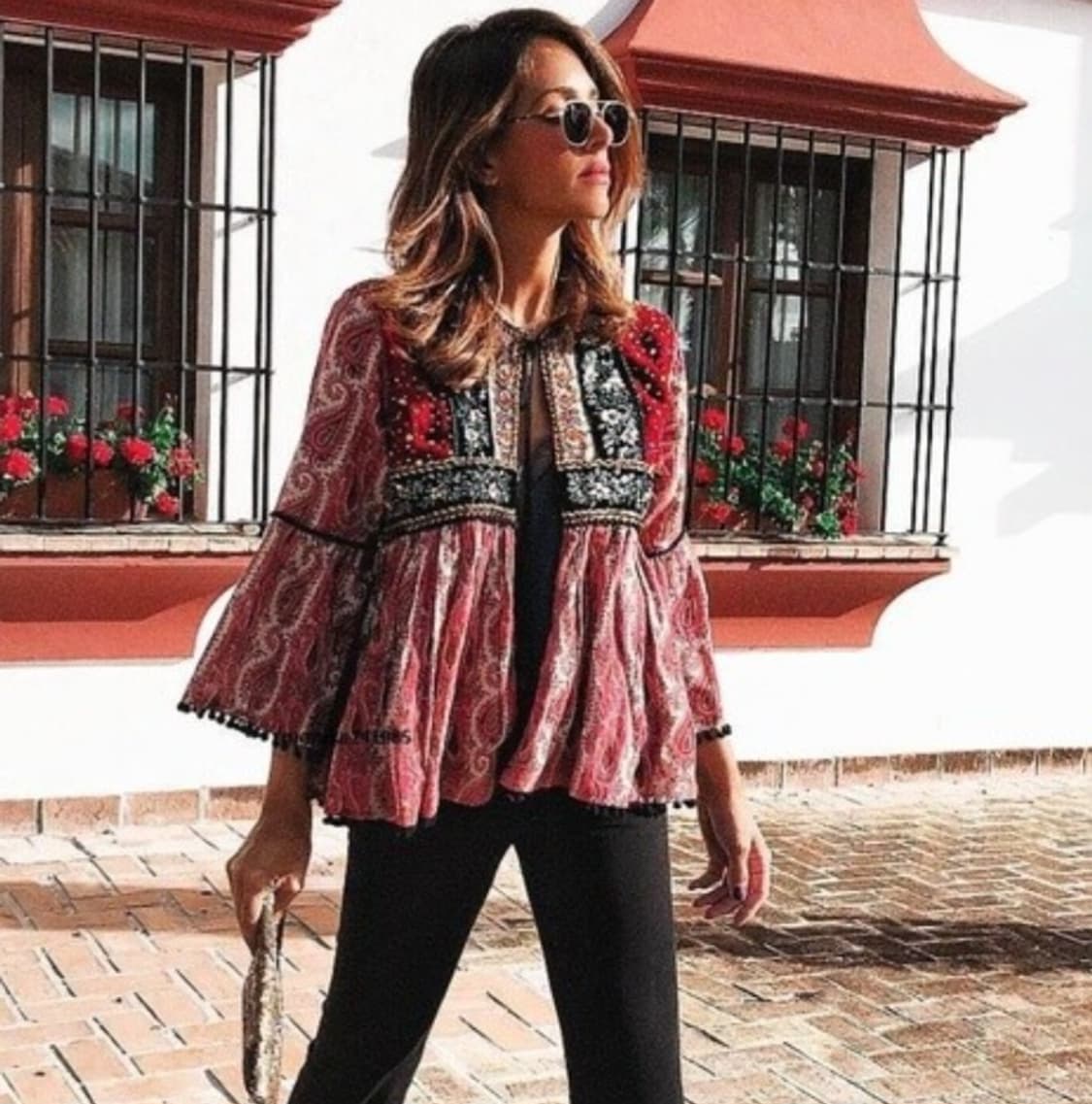 새상품) 자라 히피 블라우스자켓 (프리) 상품이미지3