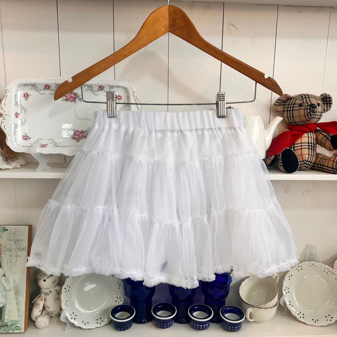 화이트 캉캉 튜튜 스커트 페티코트 상품이미지1