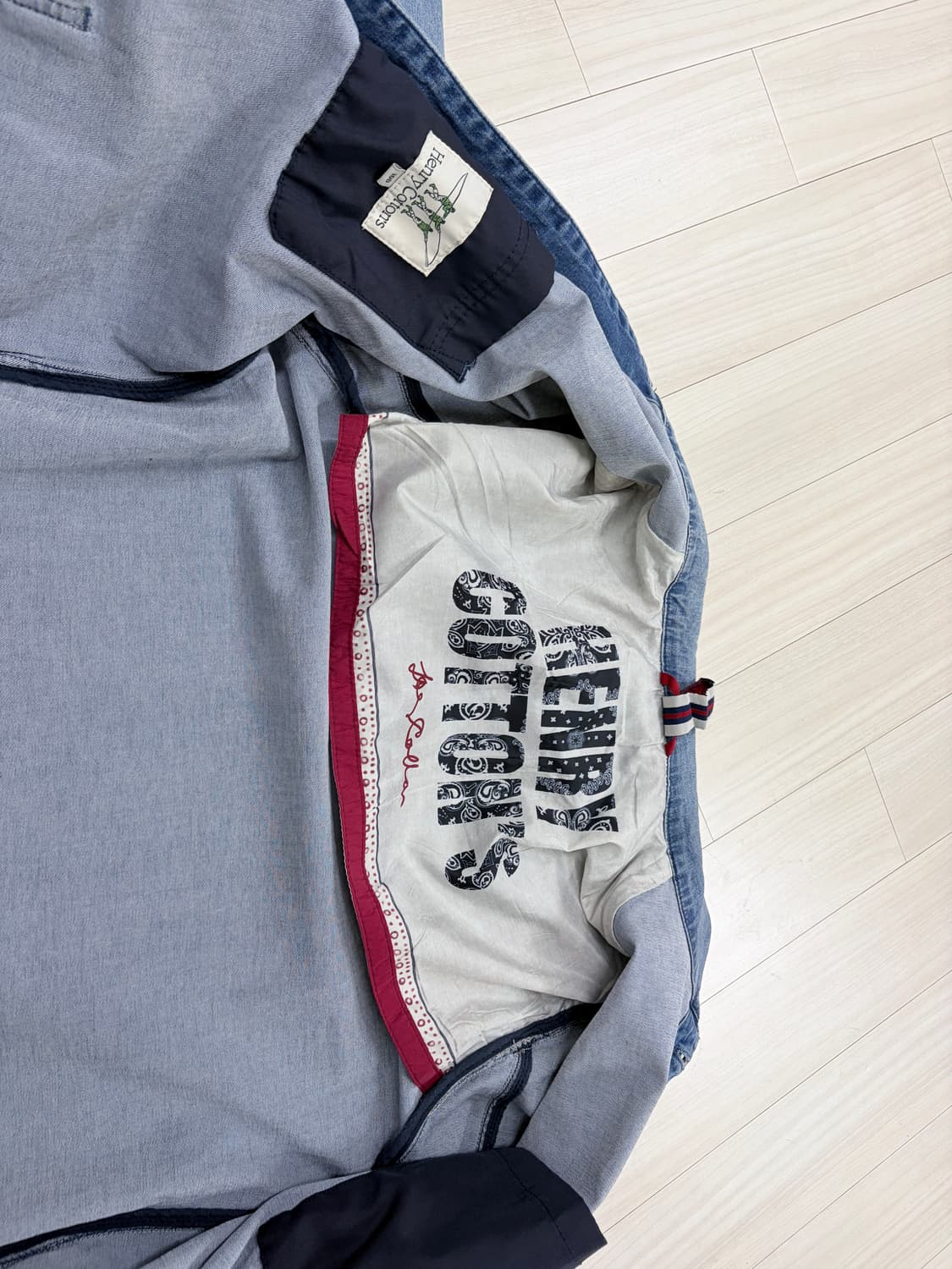 헨리코튼 데님 초어자켓, 프렌치 워크자켓 100 상품이미지8