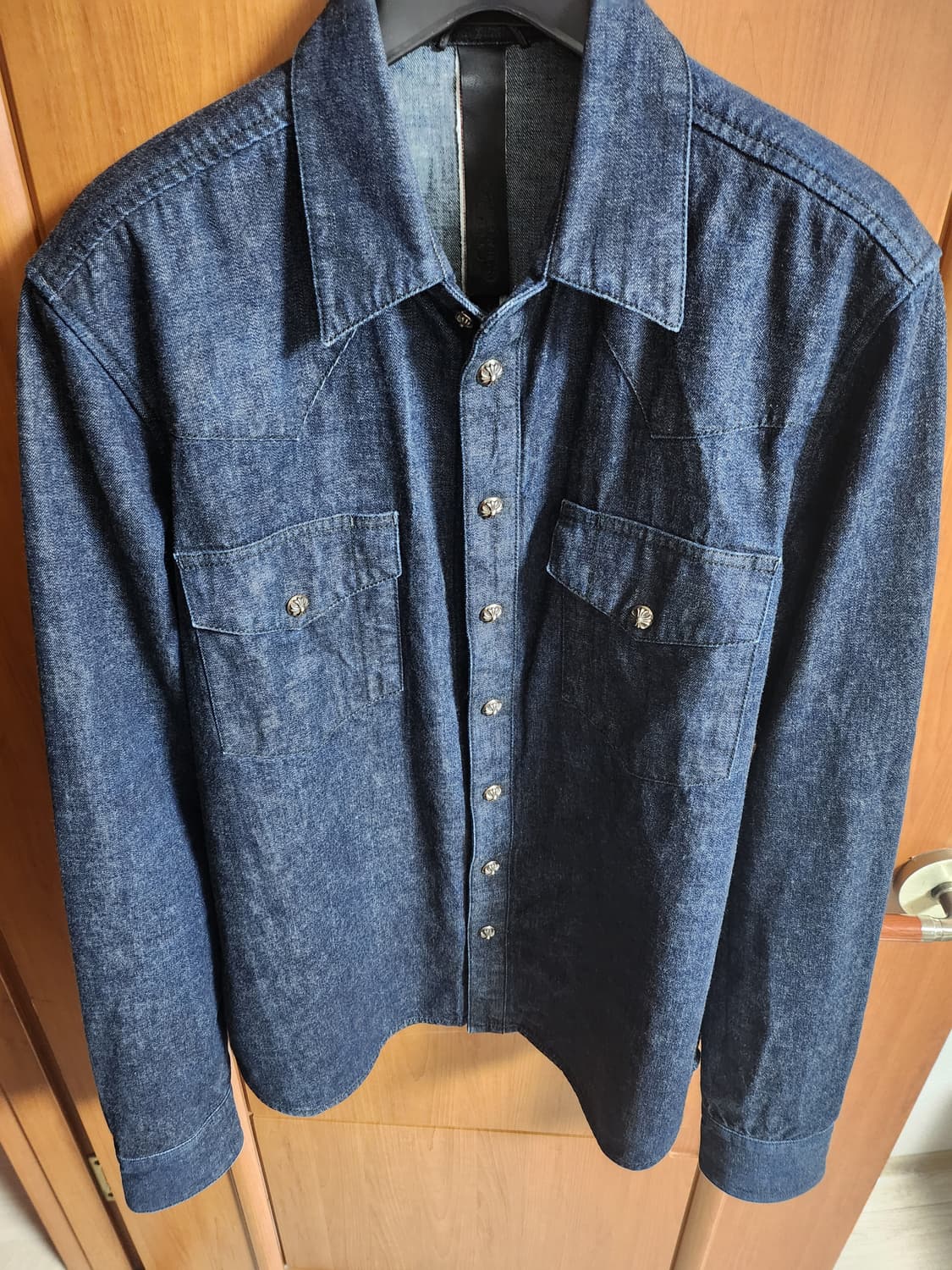 크롬하츠 크로스패치 웨스턴 청셔츠 m 상품이미지1