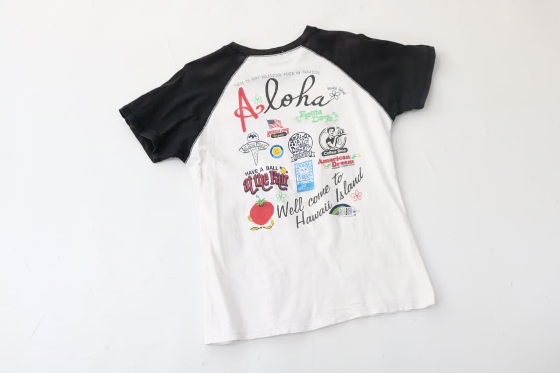 Peace Mountain 피스 마운틴 알로하 그래픽 래글런 반팔 티셔츠 상품이미지2