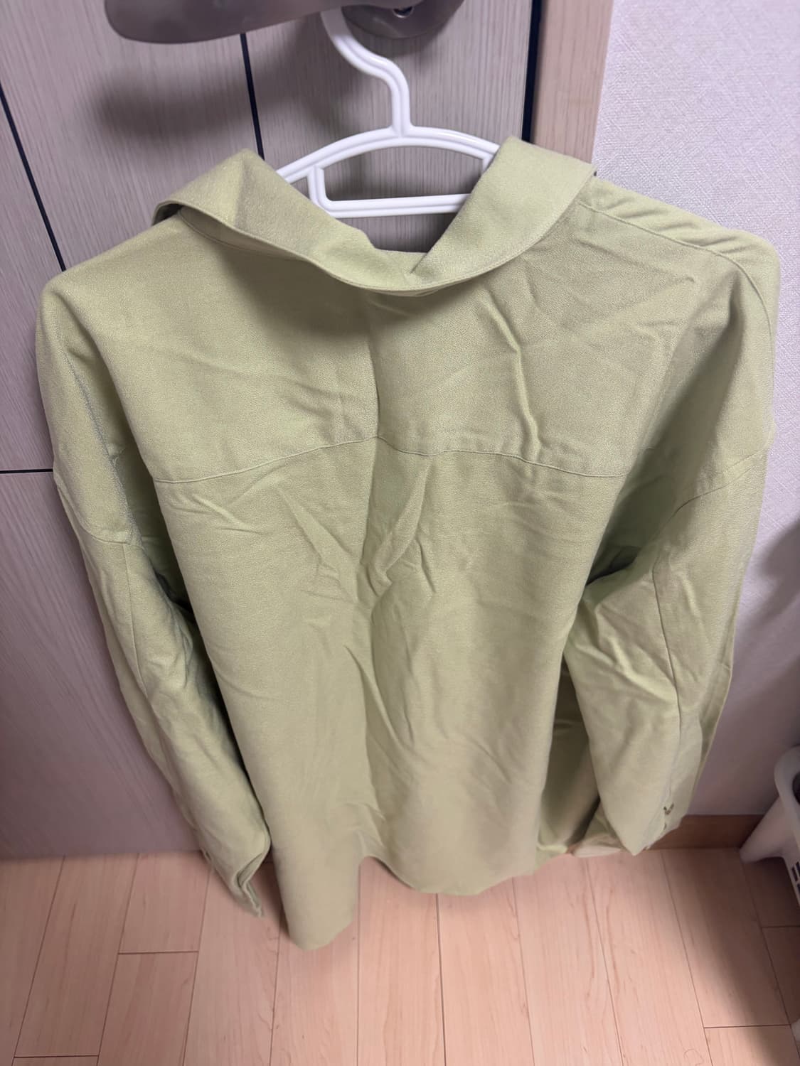 애프터 프레이 울 밀리터리 셔츠 그린 라지 사이즈 상품이미지2