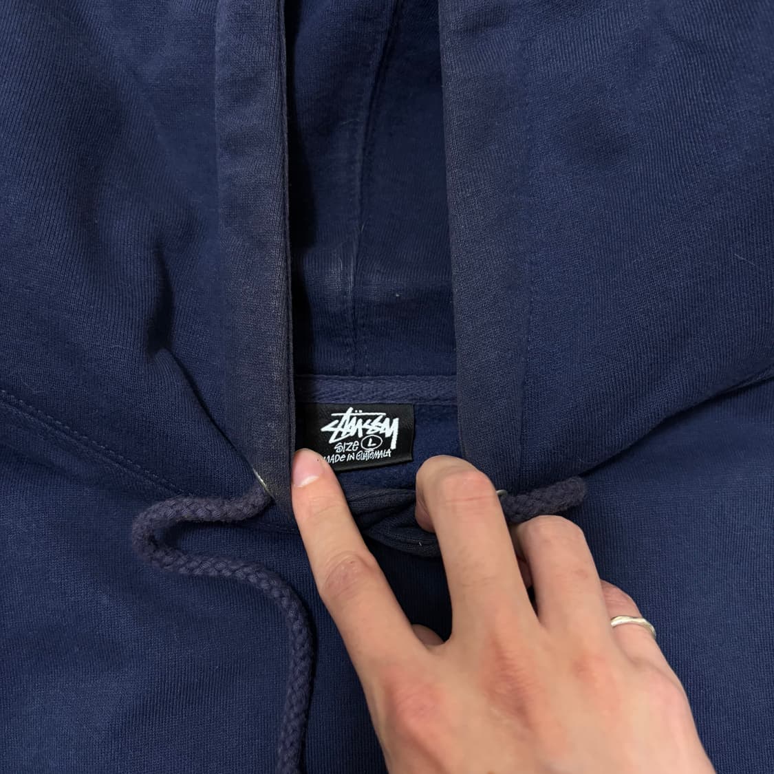 스투시 스탁 빅로고 후드티 L/100  상품이미지6