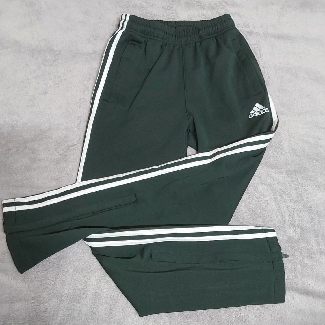 아디다스 삼선 트레이닝 바지 녹색 밴딩  팬츠 상품이미지4
